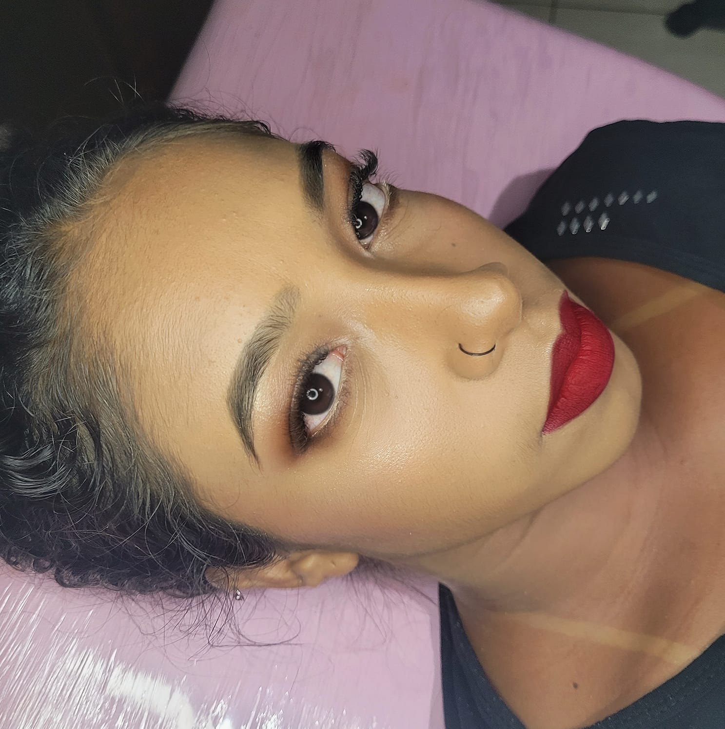 Trabalho de maquiagem